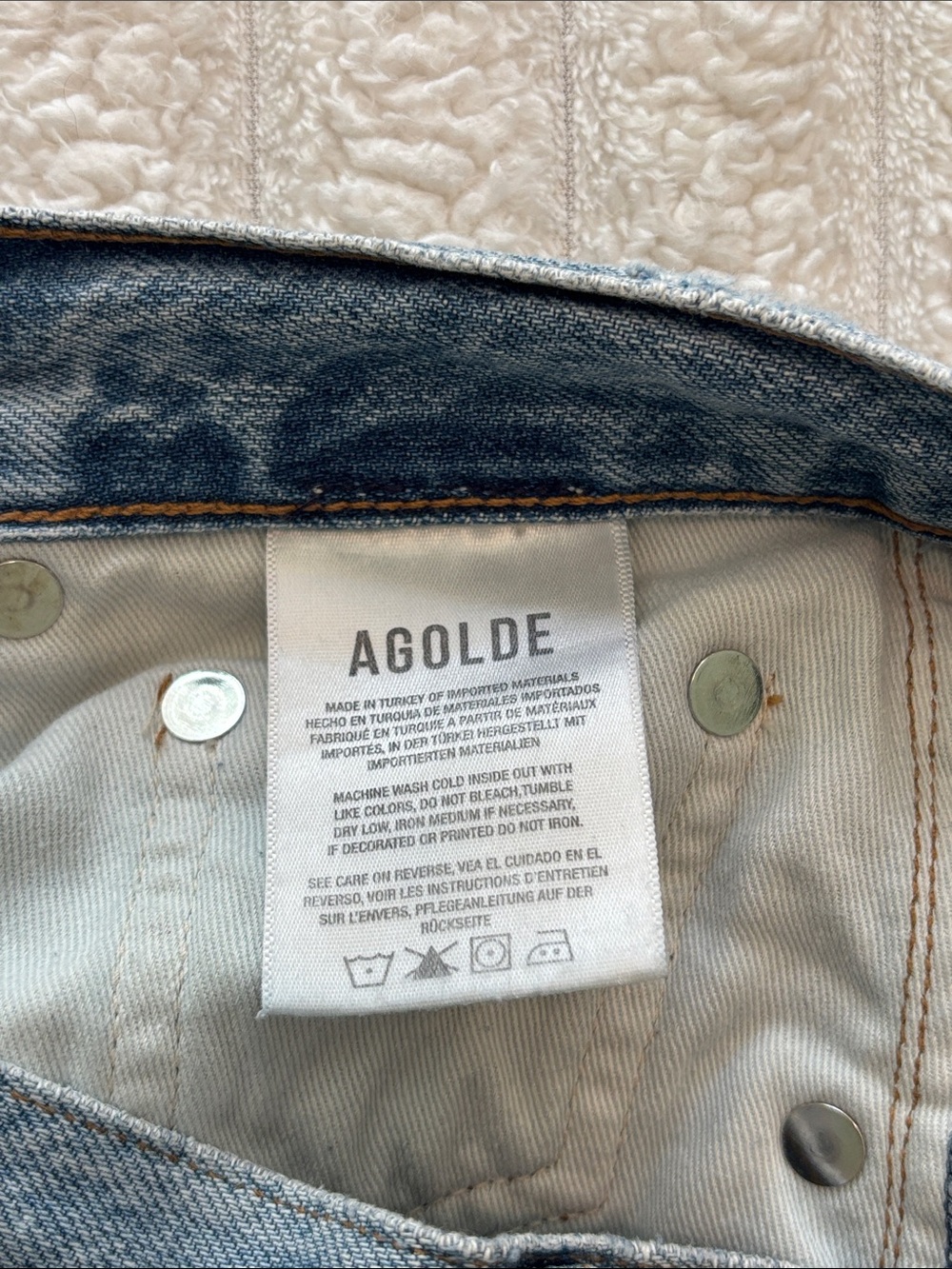AGOLDE Riley High Rise Straight Leg Jeans (Size 24) - Picture 8 of 9